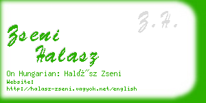 zseni halasz business card